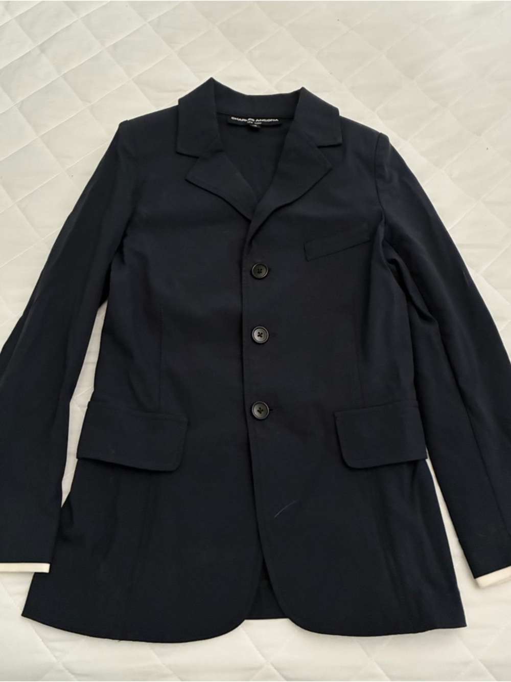 Navy Charles Ancona Show Coat